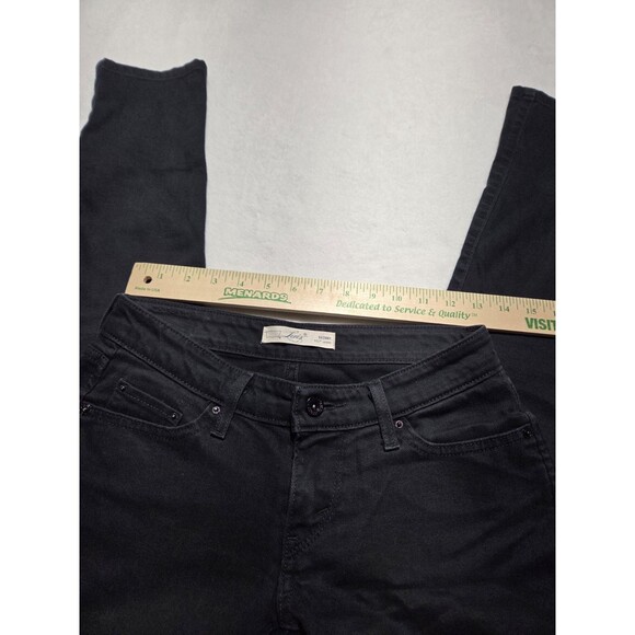 Levi’s 531 Skinny Jeans Womens Tag Size 0 S/C Black Low Rise Denim - Picture 10 of 13